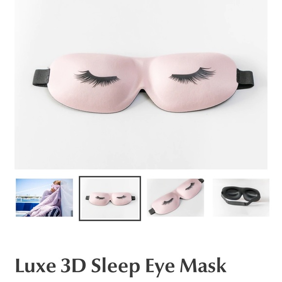Set of 3 !!! Luxury 3D eye mask for travel with Lash Graphics - Picture 2 of 5